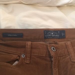 Dark Tan Lucky Brand Corduroy Pants